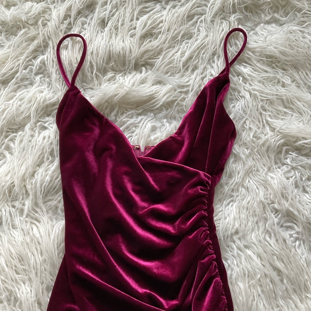 Lovers + Friends Burgundy Mini Dress - Picture 5 of 10
